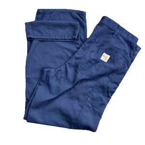 Carhartt FR Lightweight Canvas Work Pants Navy - Men's 34x30